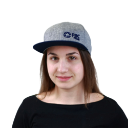 SNAPBACK FBC PLZEŇ šedo modrá