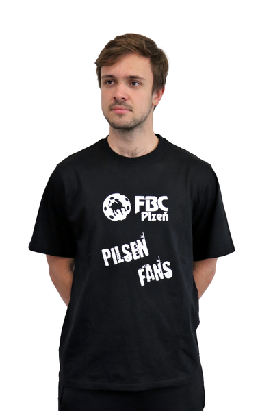 FAN tričko FBC PLZEŇ - černé